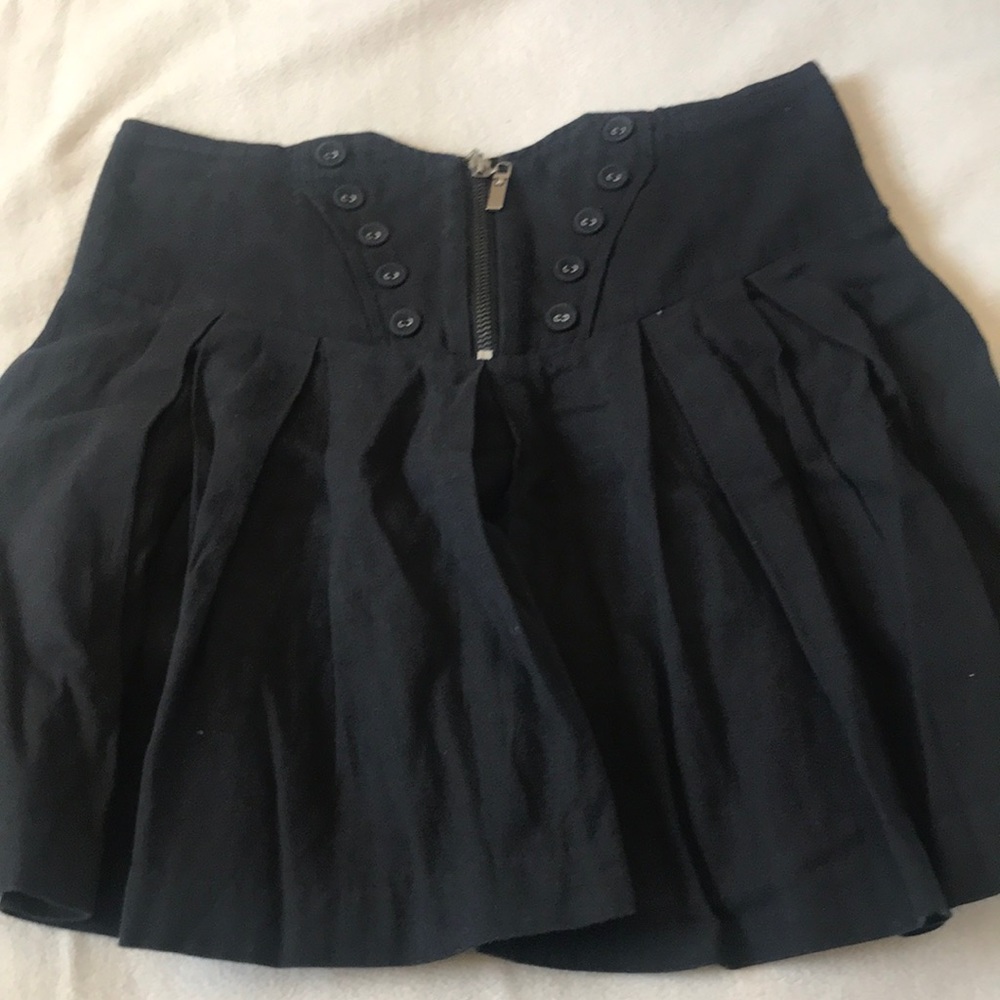 Lady’s skirt black mini skirt
